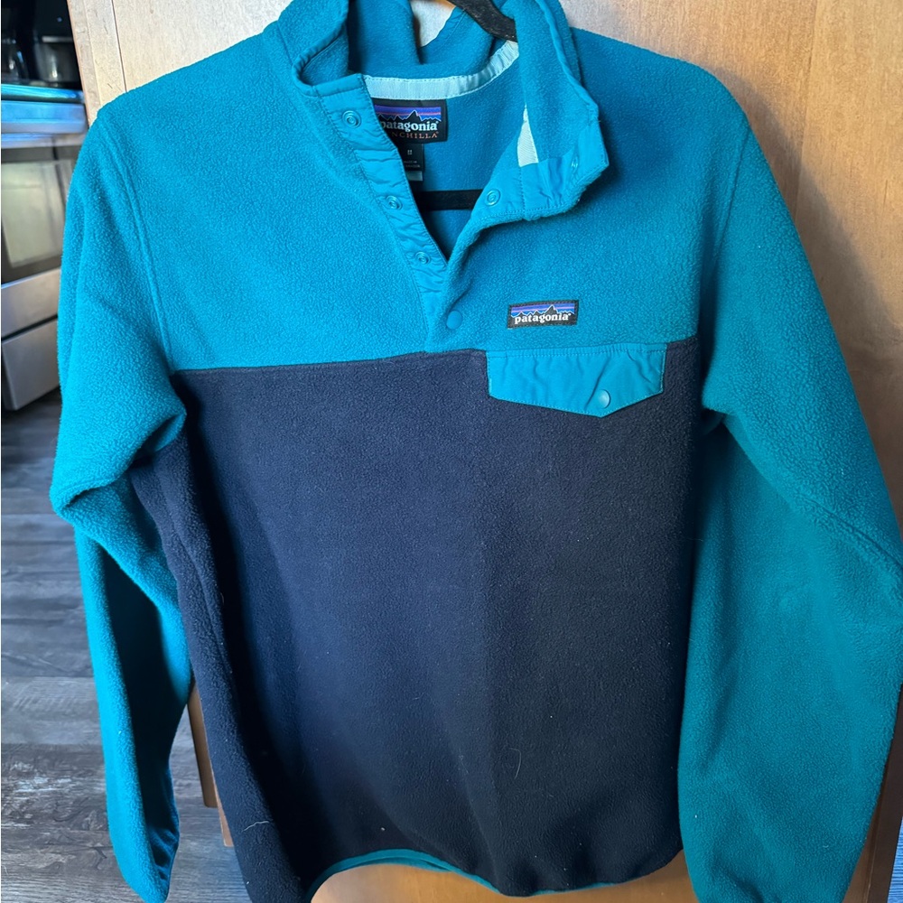 Fleece button up - Navy/Blue - Like new